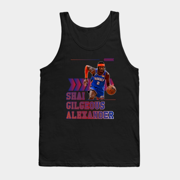 Shai Gilgeous Alexander | Basketball Tank Top by Aloenalone